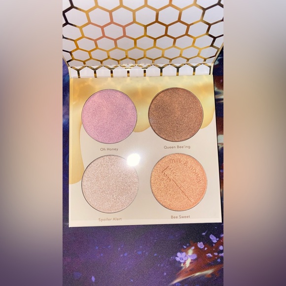 Beauty Bakerie Milk & Honey Highlighter Makeup Palette, Shimmer Highlighter - Picture 9 of 11